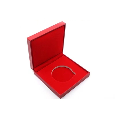 75*85*36mm 기념 주화 박스 모조 가죽은 케케묵은 동전 메달 박스를 커버했습니다